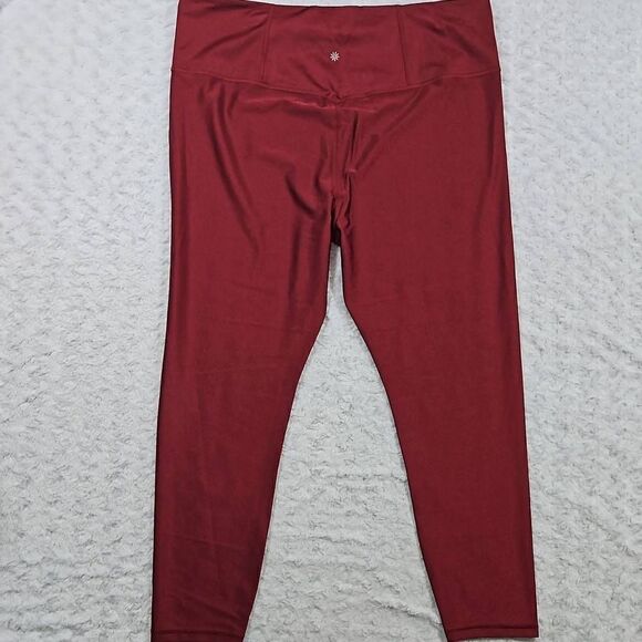 Athleta Elation Shine Tight Size 3X Red Wine New Without Tags #985227 - Picture 8 of 9